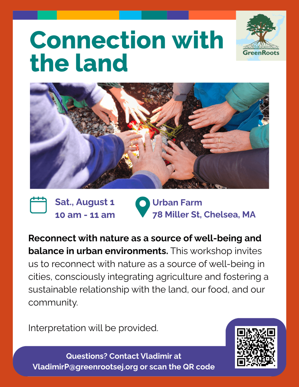 Flyer with visual information about the event.