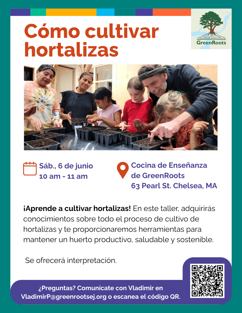 Volante con la información del evento.