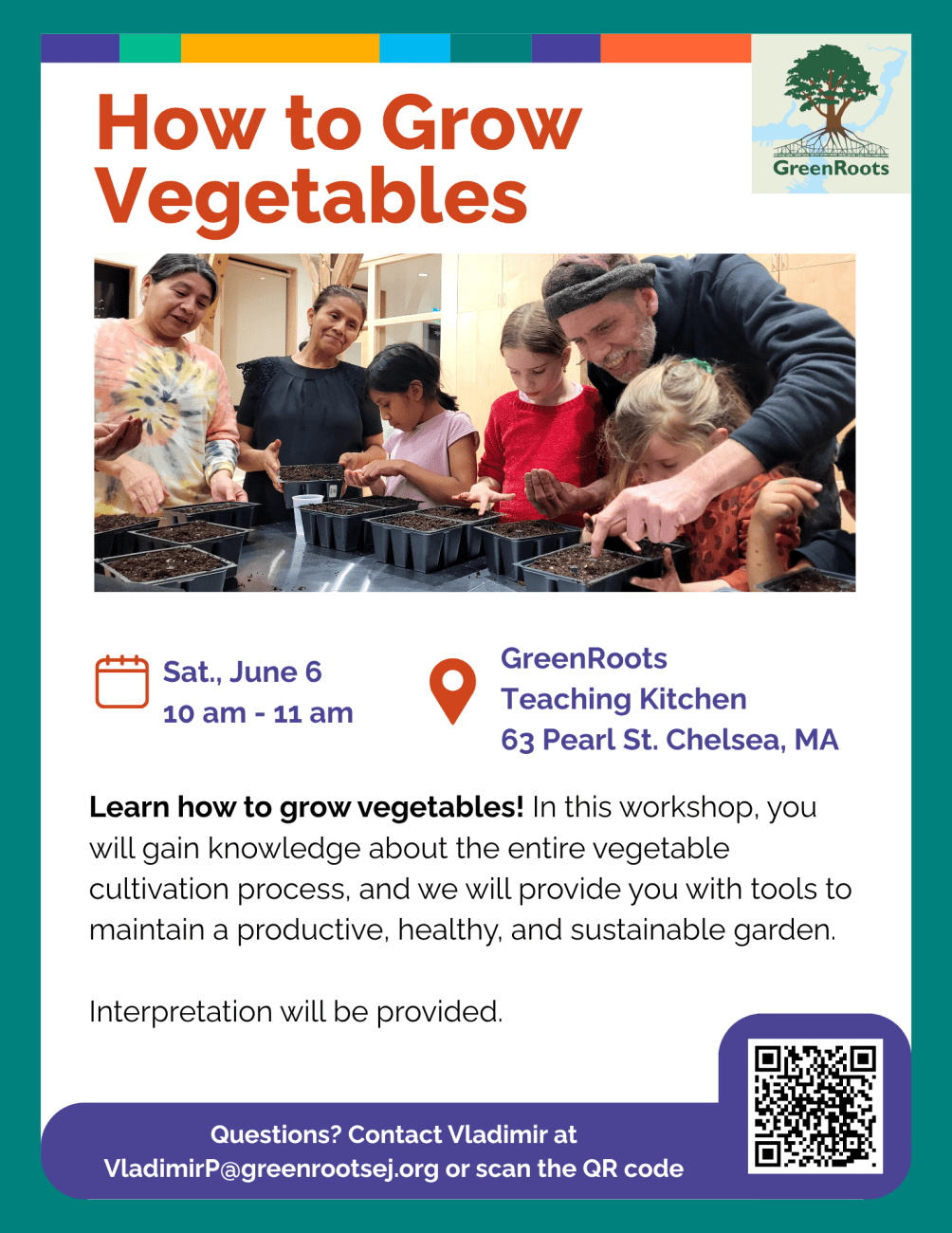 Flyer with visual information about the event.