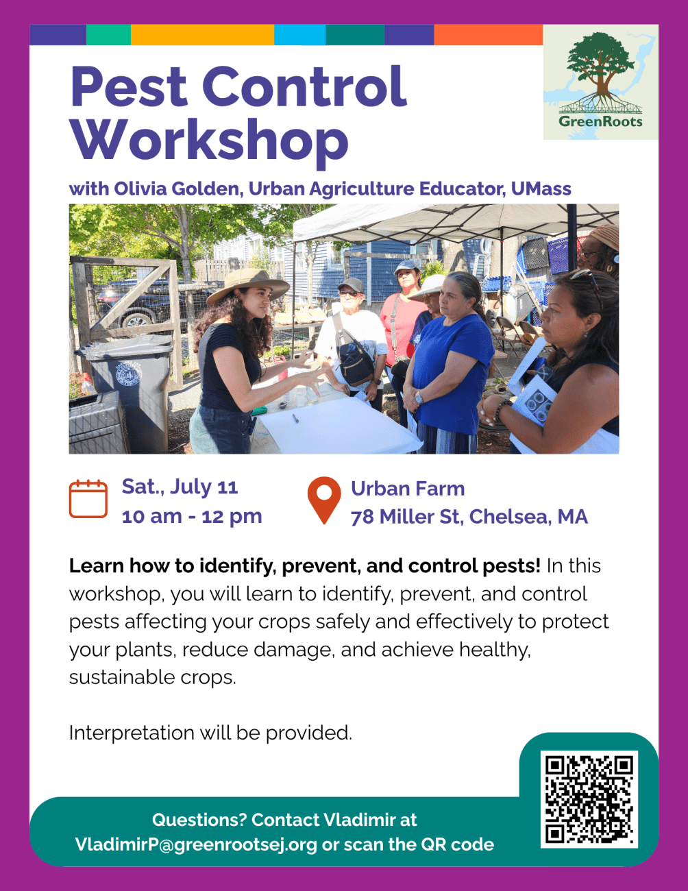 Flyer with visual information about the event.