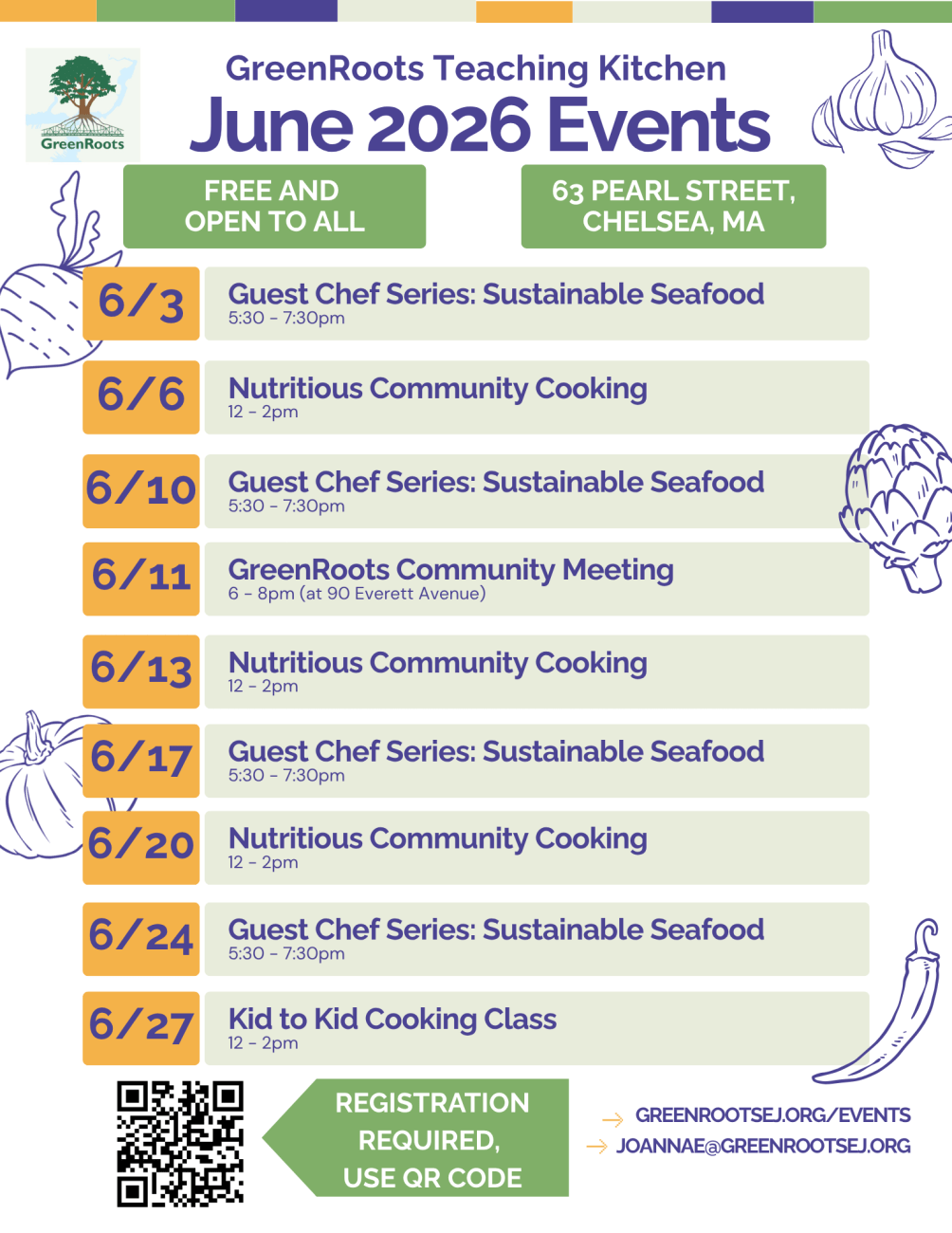 Flyer with visual information about the event.