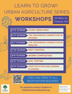 learn to grow flyer with series dates