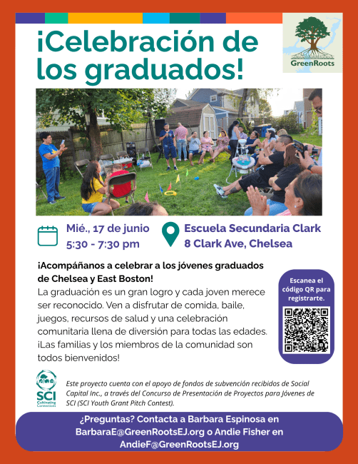 volante con información sobre el evento para sembrar plantas