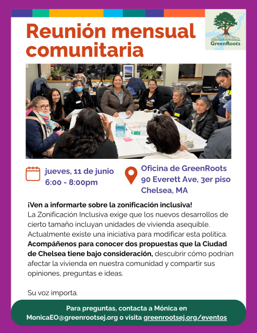 Volante con la información del evento.